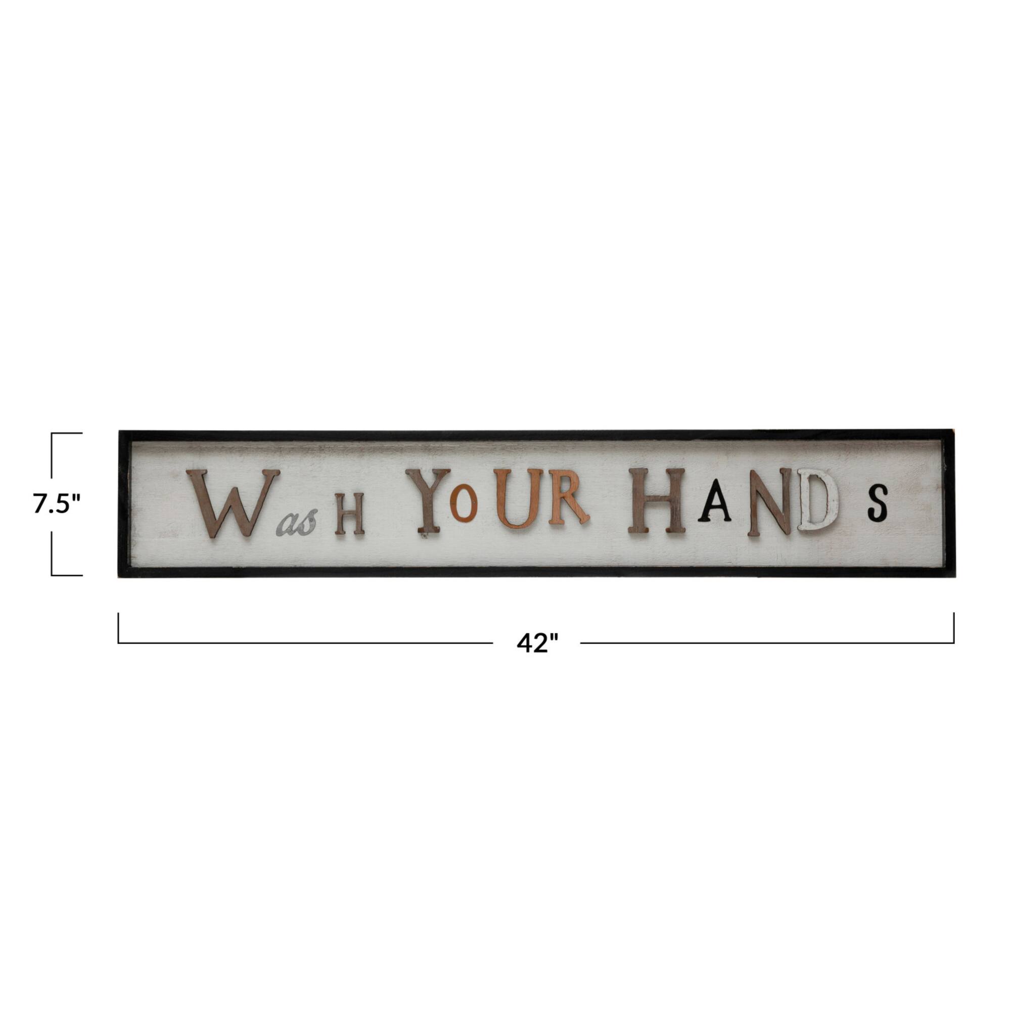 Hello Honey® Wash Your Hands Wall Décor Sign